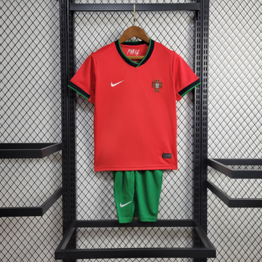 Portugal Nike 2024/2025 Home Kids Kit