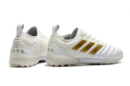 Adidas Copa 20.1 TF Soccer Shoes White and Gold