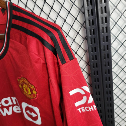 Manchester United Adidas 2023/2024 Home Long Sleeve Stadium kit