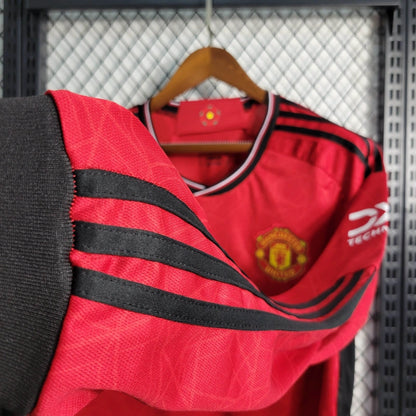 Manchester United Adidas 2023/2024 Home Long Sleeve Stadium kit