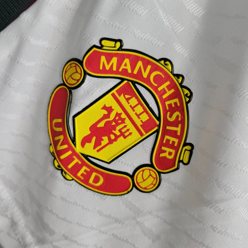 Manchester United Adidas 2023/2024 White Authentic Shorts