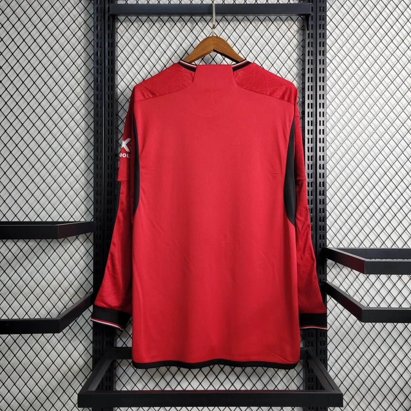 Manchester United Adidas 2023/2024 Home Long Sleeve Stadium kit