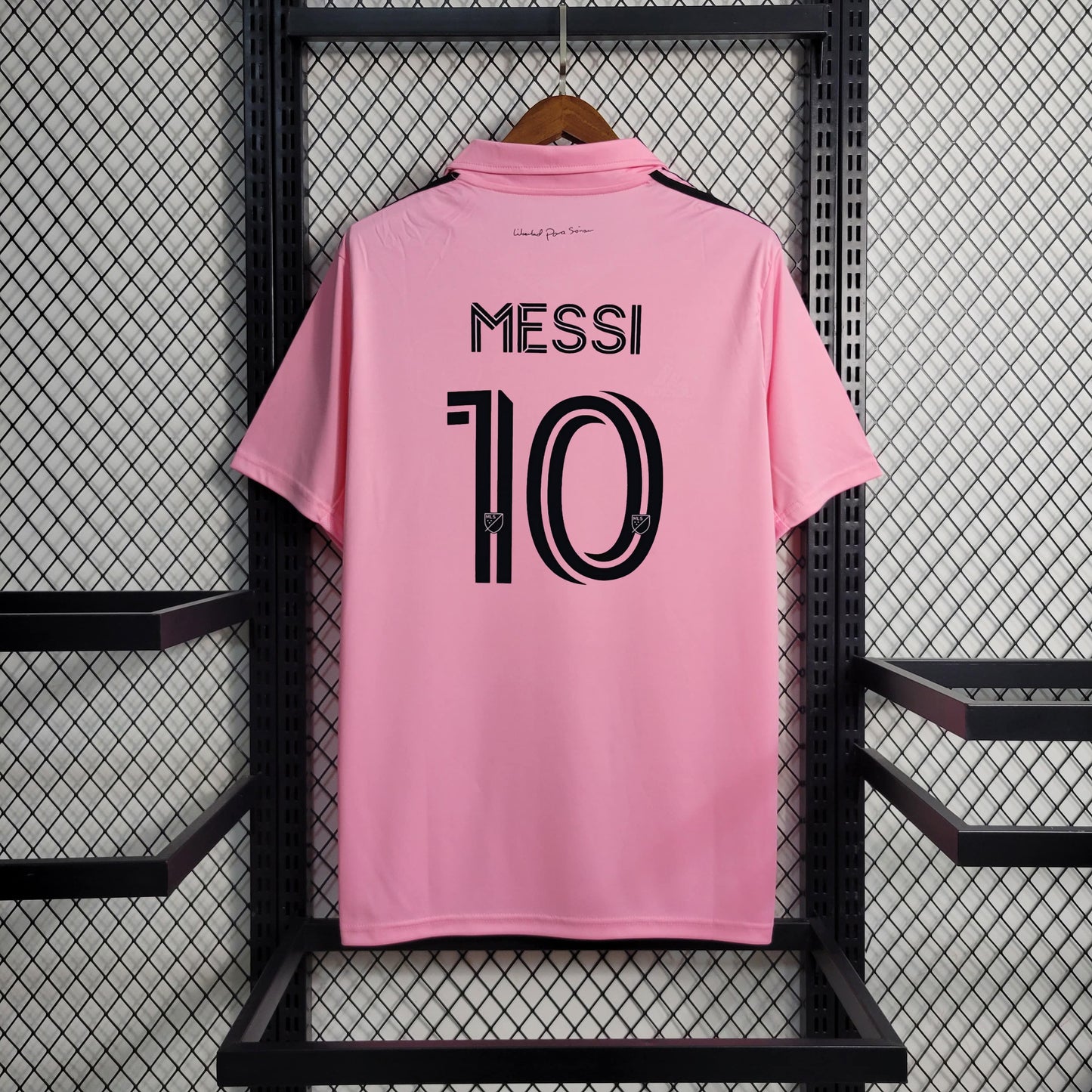 Men's adidas Lionel Messi Pink Inter Miami CF 2023 The Heart Beat Kit  Replica Jersey