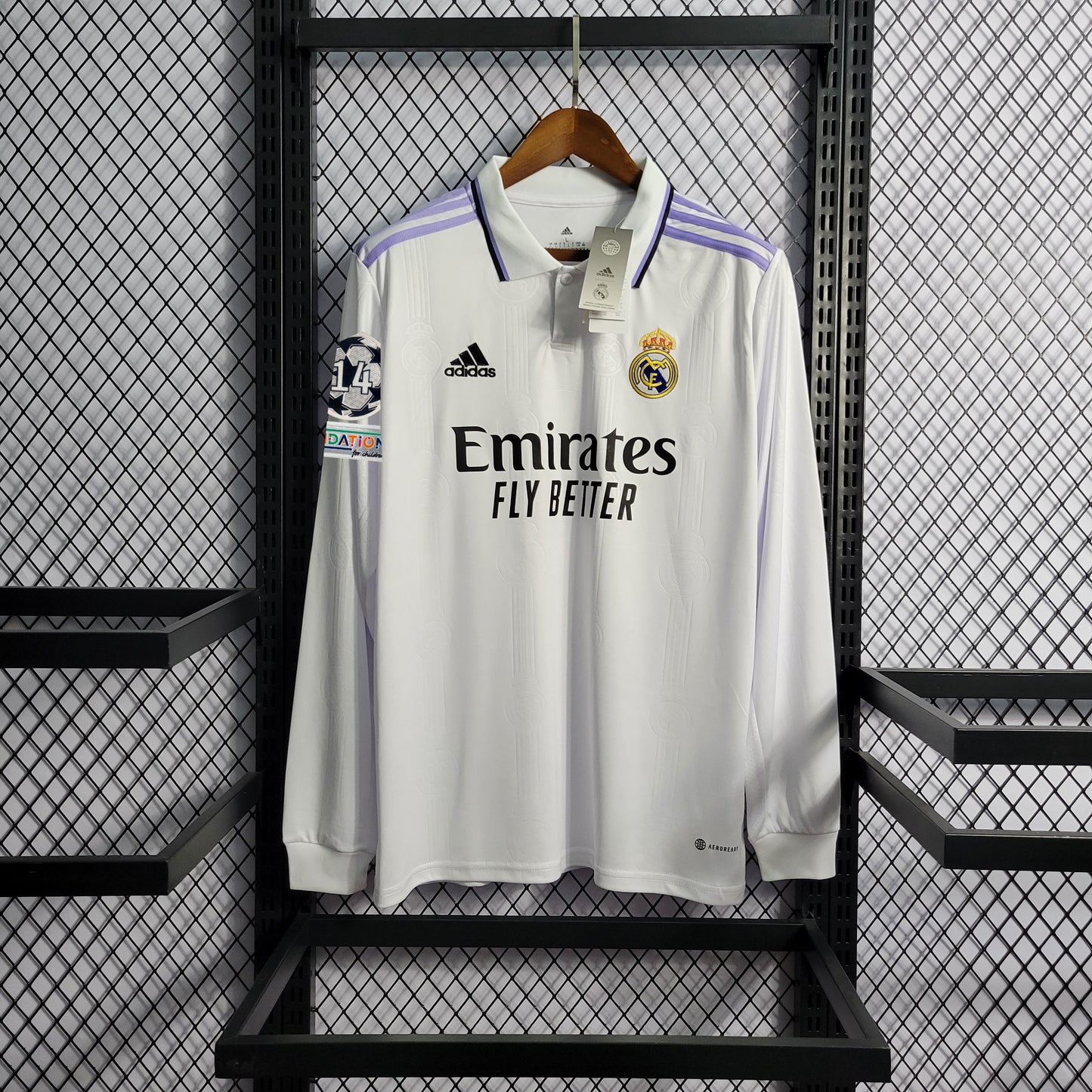 Real Madrid Adidas 2022/2023 Long Sleeve Home Stadium Kit