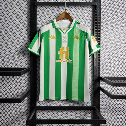 Real Betis Kappa 2022/2023 Copa De El Rey Final Home Stadium Kit