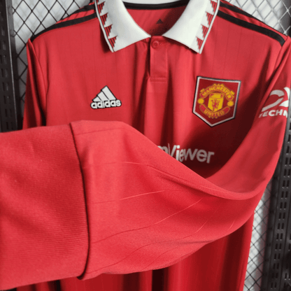 Manchester United Adidas 2022/2023 Home Long Sleeve Stadium kit