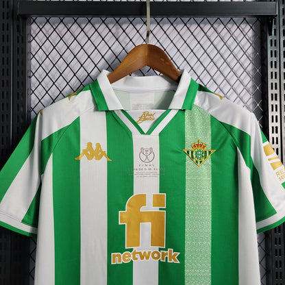 Real Betis Kappa 2022/2023 Copa De El Rey Final Home Stadium Kit