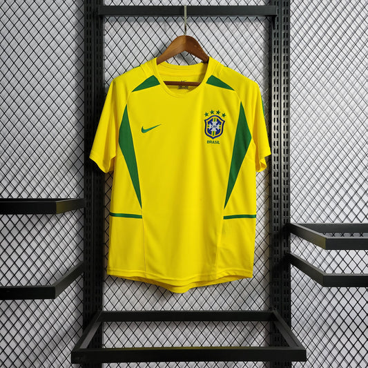 Brazil Nike 2002 Wold Cup Retro Home Stadium Kit