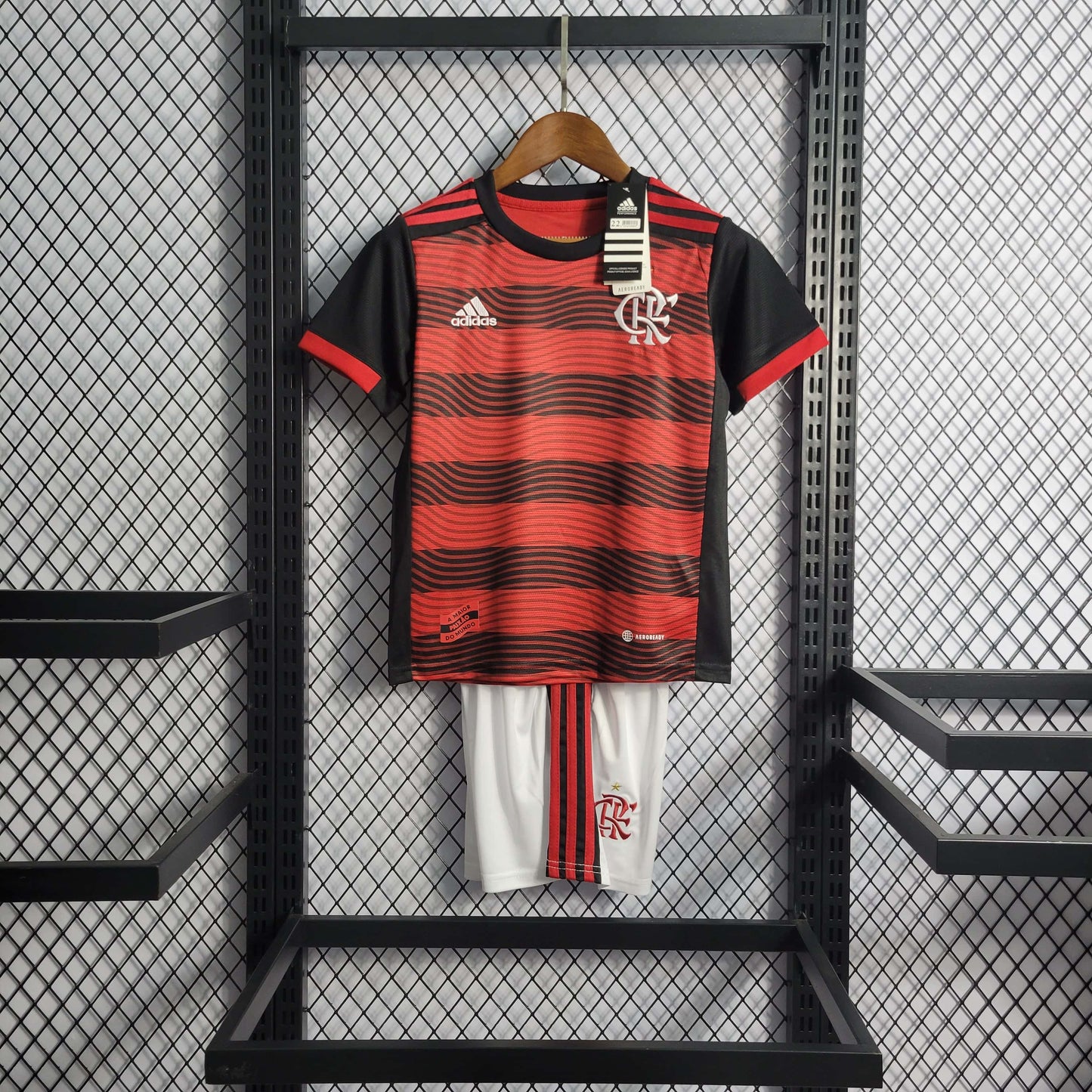Flamengo Adidas 2022/2023 Home Kids Kit